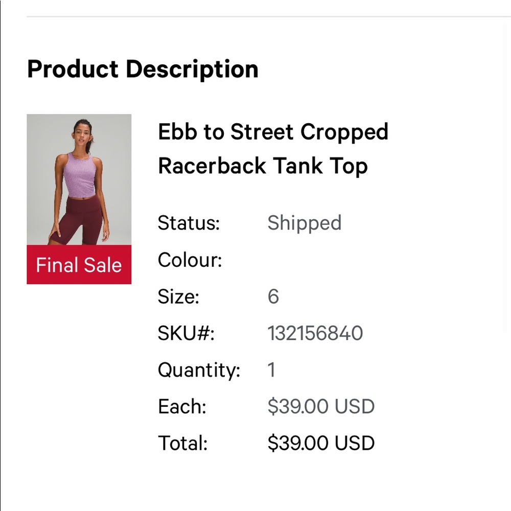Ebb to street cropped razorback tank top